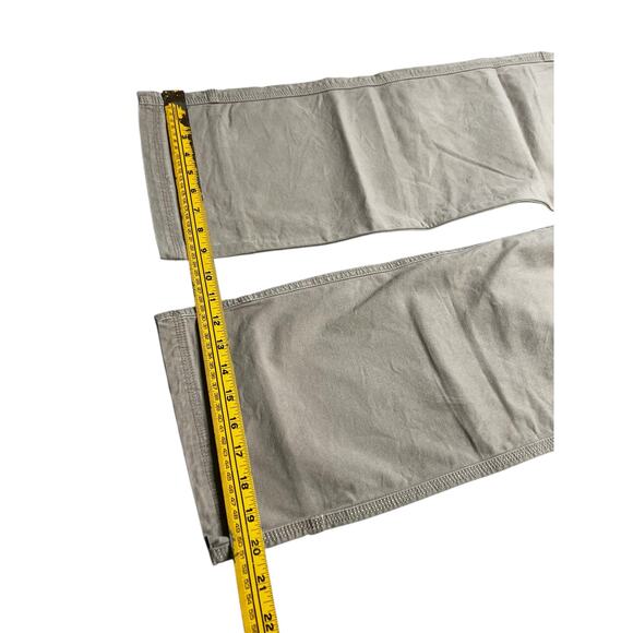 PrAna Pants Mens Sz 33x30 Tan Breathe Hiking Fishing Straight Cotton Canvas Y2K - Picture 6 of 12